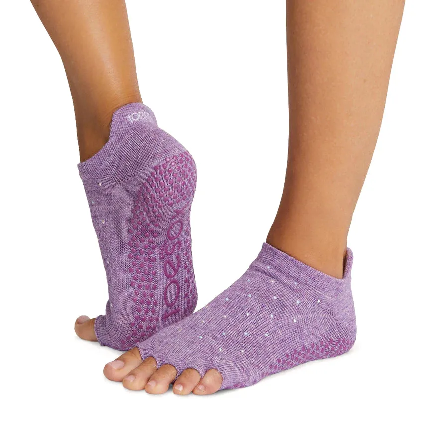 TOESOX Grip Half Toe Low Rise - Violet Twinkle