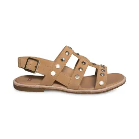 UGG Zariah Studded Bling Latte Sandals - Women's