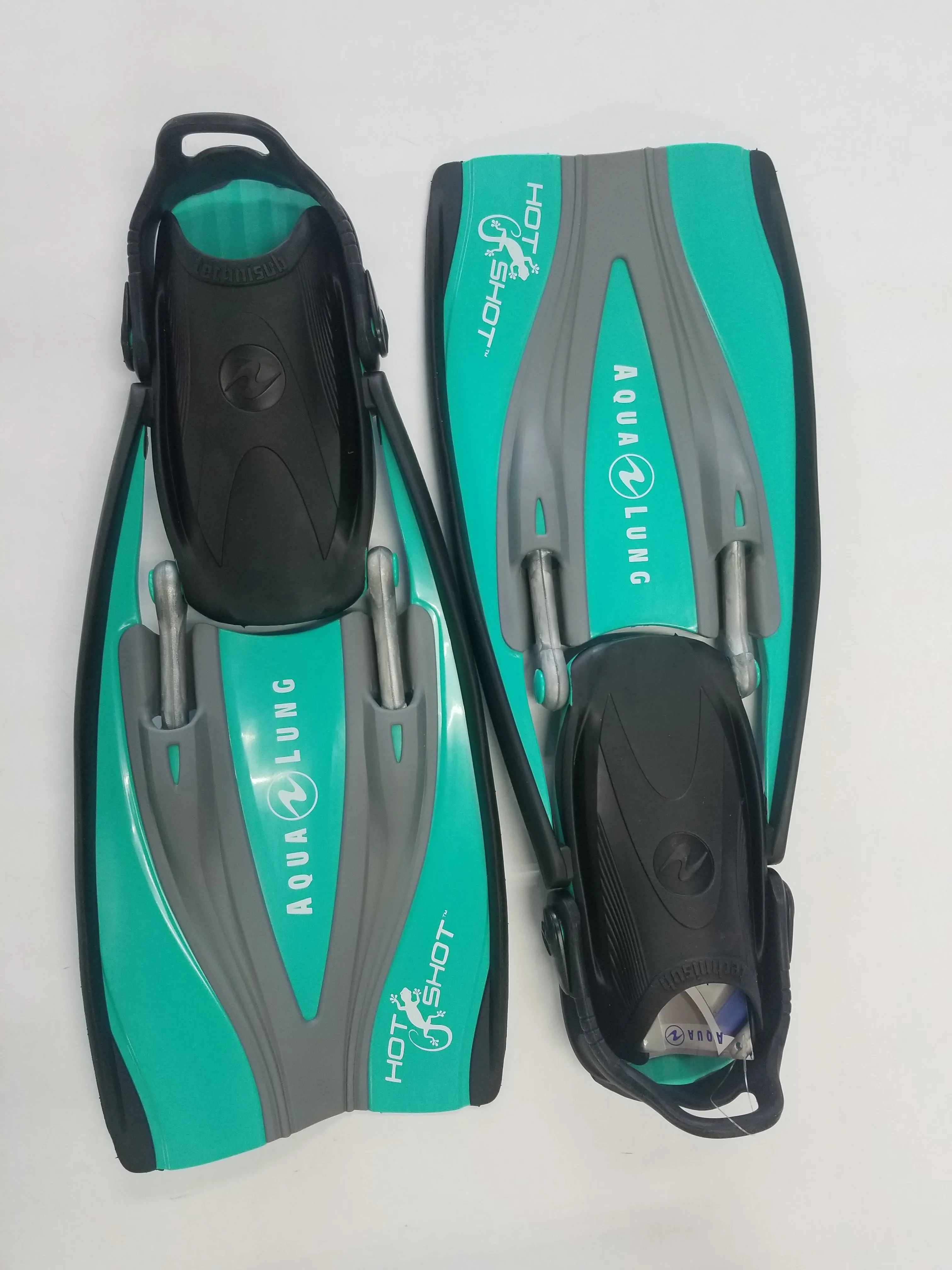 Used Aqua Lung HotShot Fins, Teal, Size: Small EU:35-39