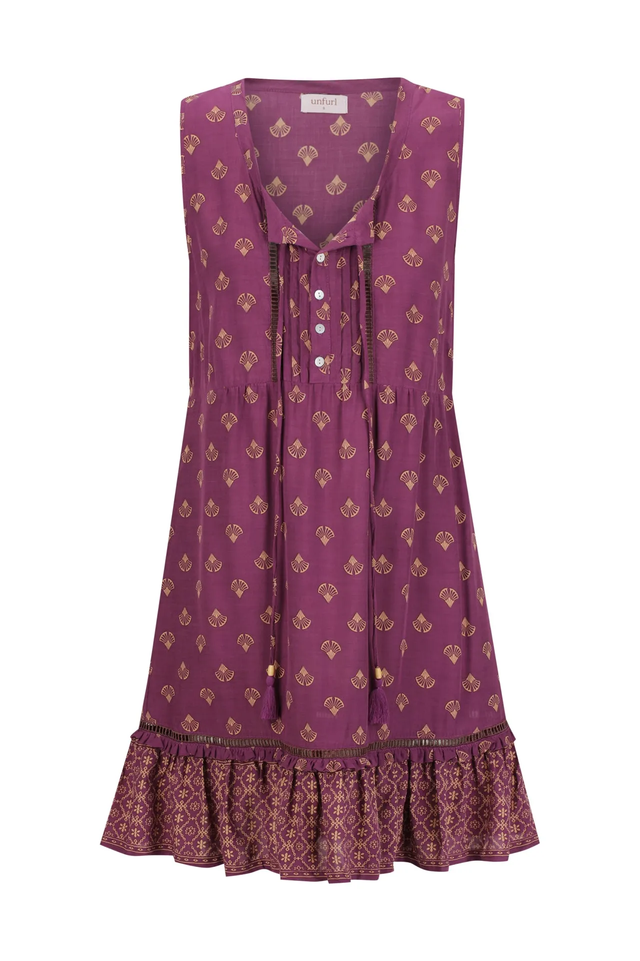 Verve Mini Dress - eggplant