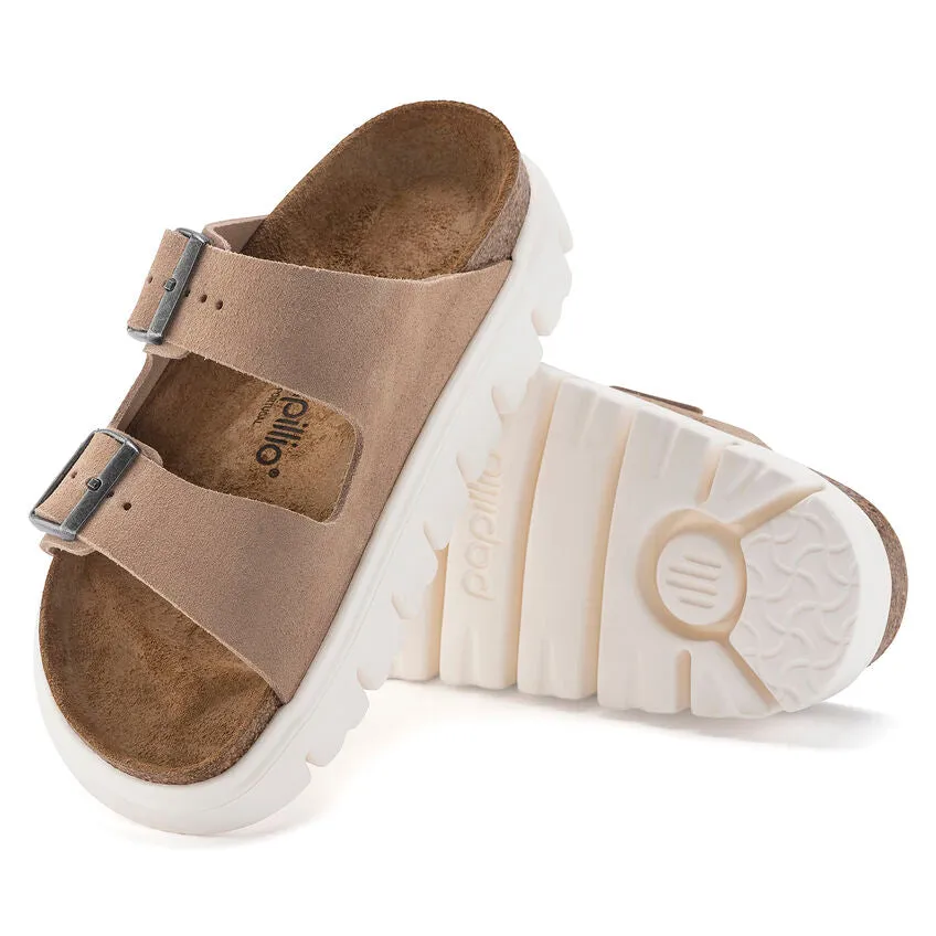 Women's Birkenstock Arizona Chunky Suede Leather 1024950  Color: Warm Sand