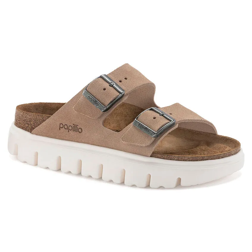 Women's Birkenstock Arizona Chunky Suede Leather 1024950  Color: Warm Sand