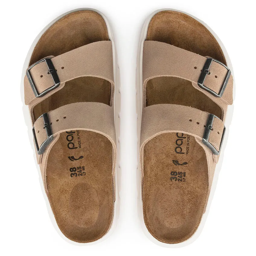 Women's Birkenstock Arizona Chunky Suede Leather 1024950  Color: Warm Sand