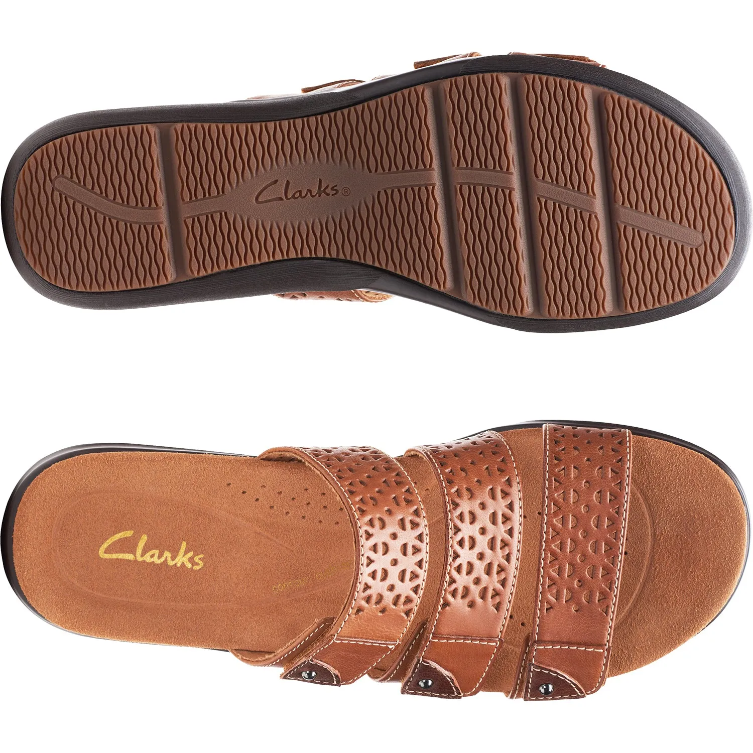 Women's Clarks Kitly Walk Tan Leather