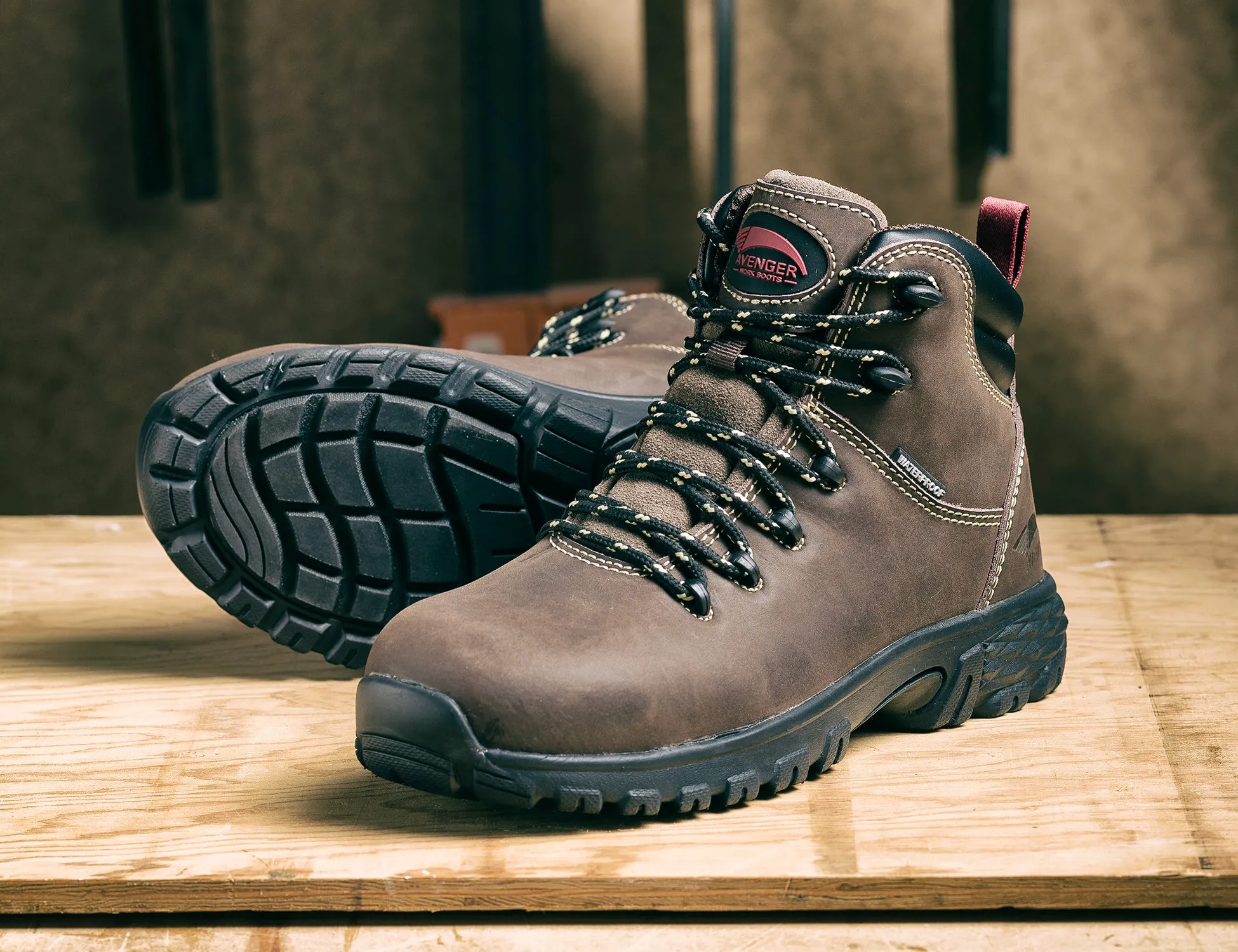 Women's Flight Brown Alloy Toe EH WP Work Boot