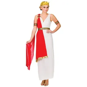 Womens Glamorous Roman Lady Fancy Dress Halloween Costume