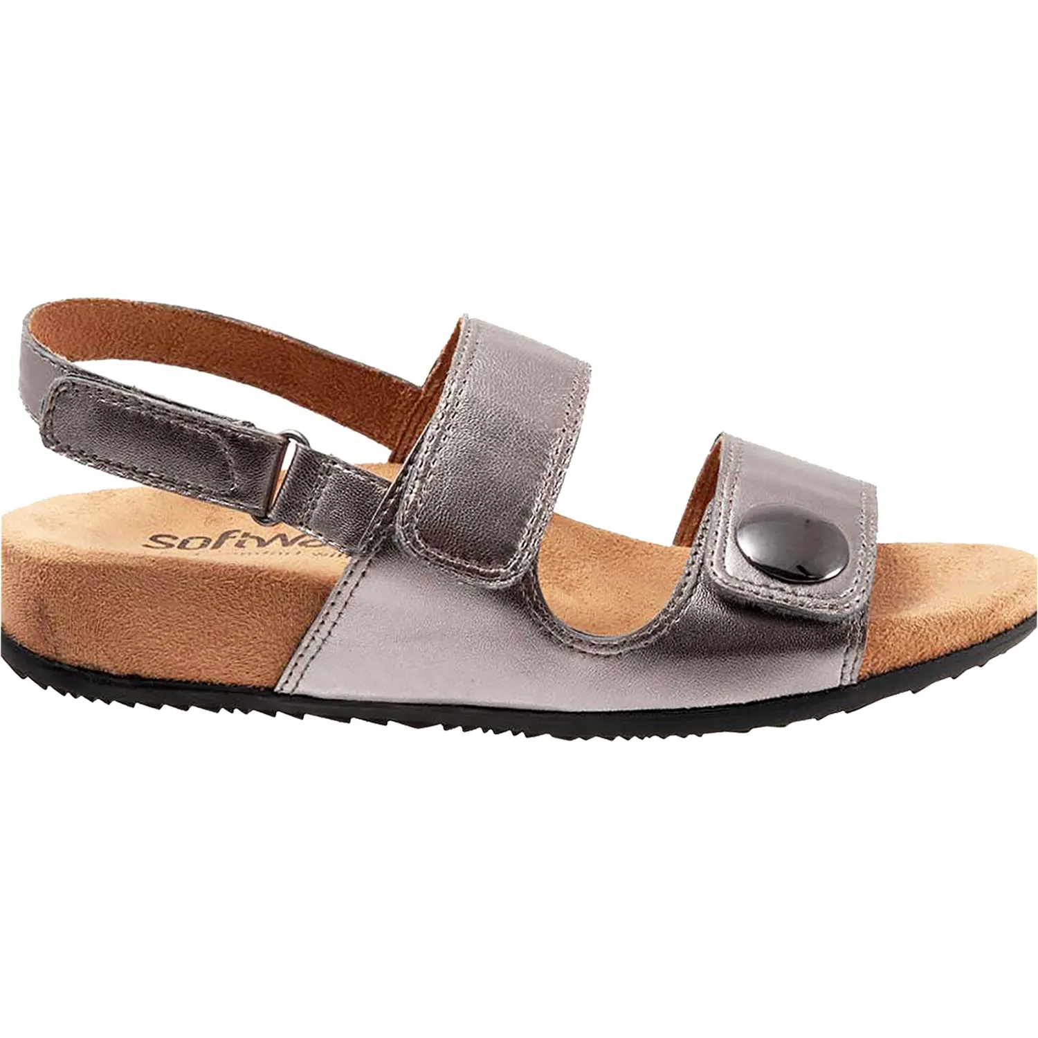 Women's SoftWalk Beatrice Pewter Leather