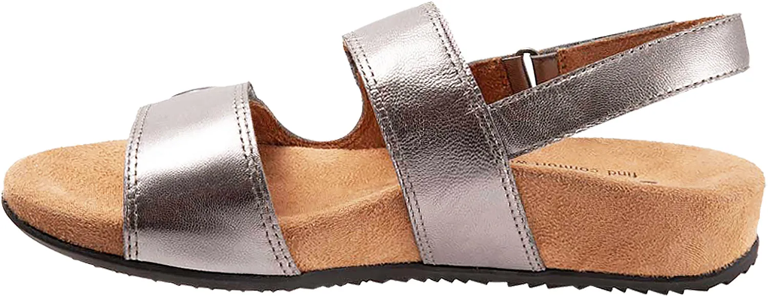 Women's SoftWalk Beatrice Pewter Leather