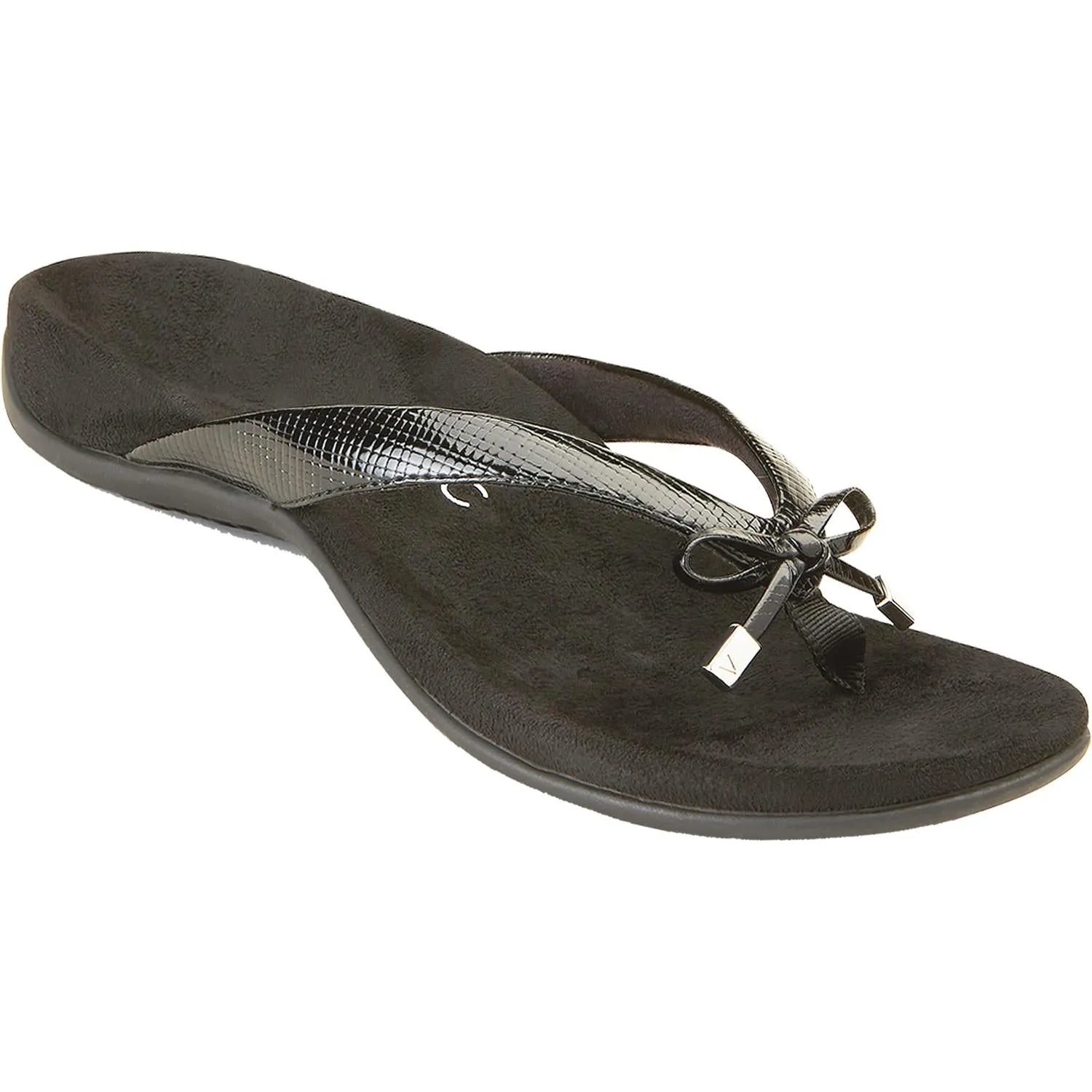 Women's Vionic Bella II Black Lizard Synthetic