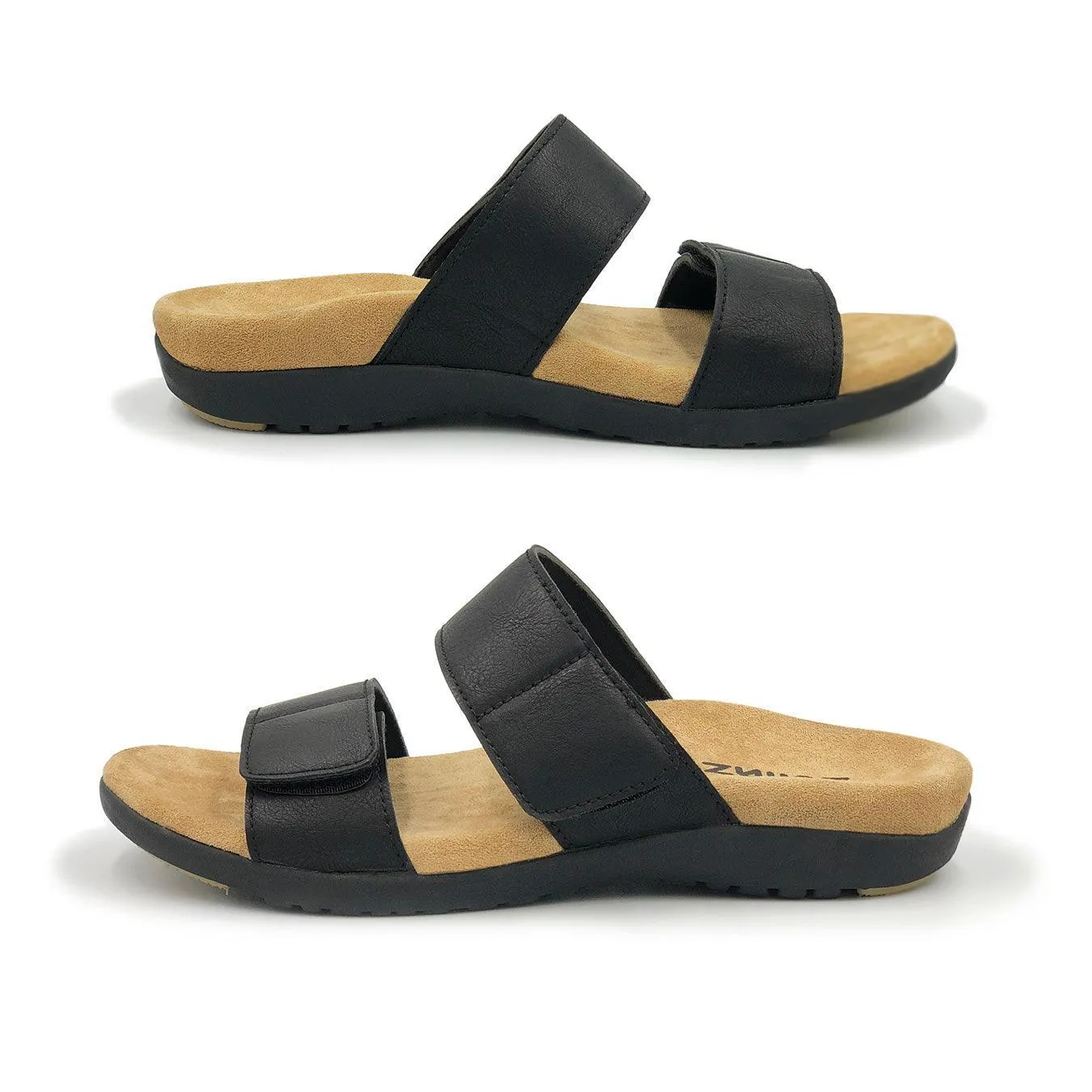 Zullaz ‘Spring’ – Black Orthotic Sandals